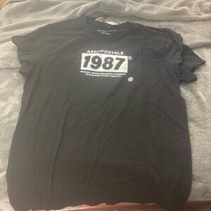 Aeropostale Black Men's '1987' Graphic Tee